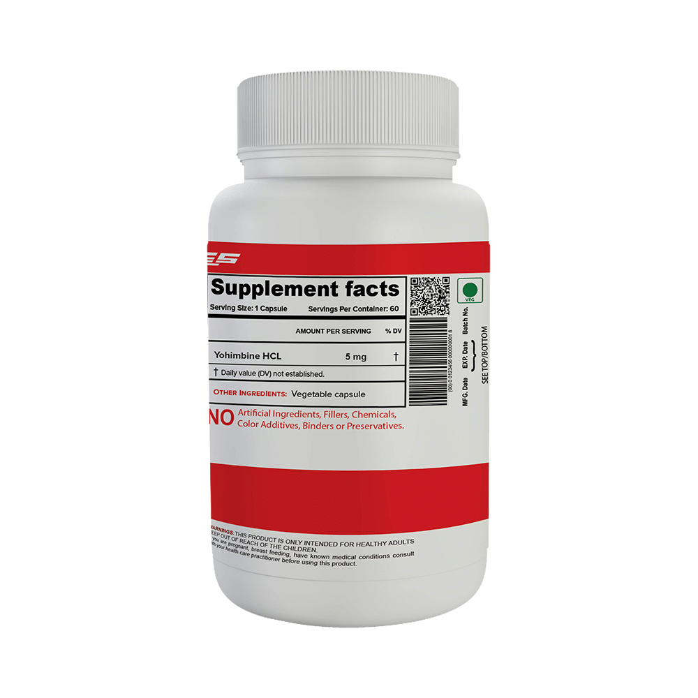 Nutrija Yohimbine HCL 5mg Capsule - Image 2