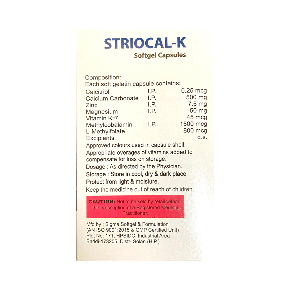 Striocal-K Softgel Capsule - Image 2