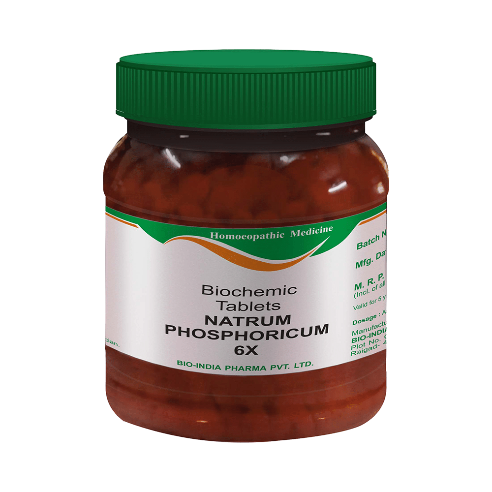 Bio India Natrum Phosphoricum Biochemic Tablet 6X