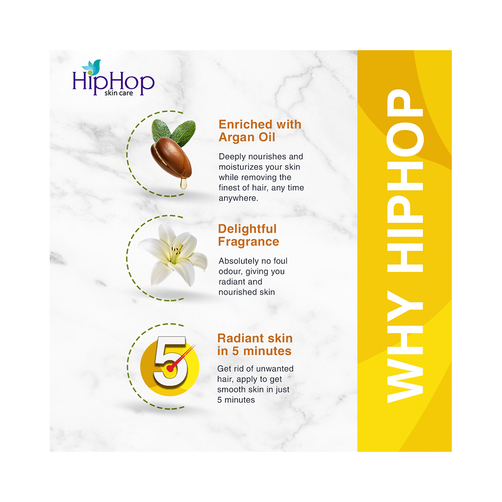 Hiphop Skincare Hair Removal Cream with Argan Oil - Image 4