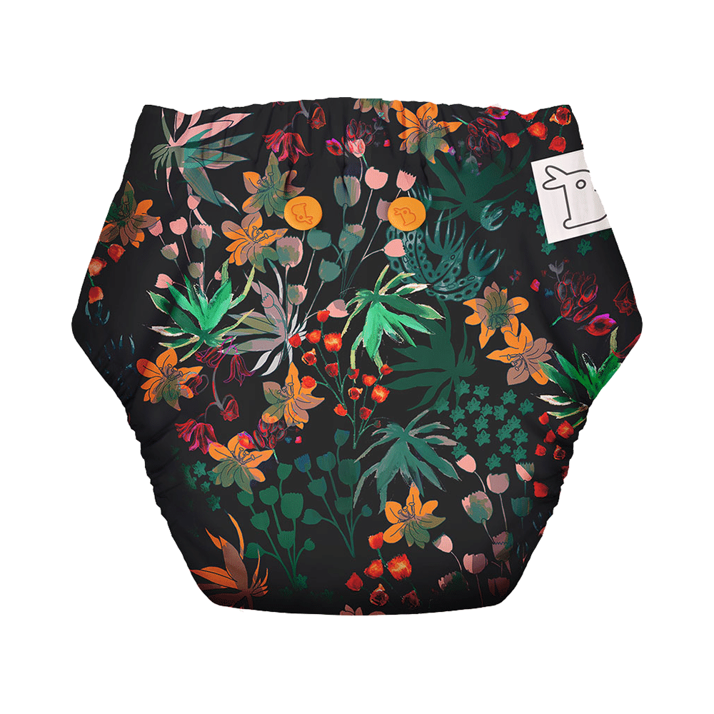 Superbottoms UNO Washable & Reusable Adjustable Cloth Diaper with Dry Feel Pads Set Free Size Shrubberry - Image 4