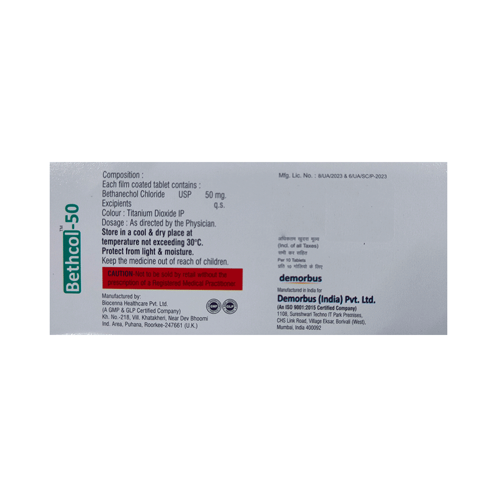Bethcol 50 Tablet - Image 2
