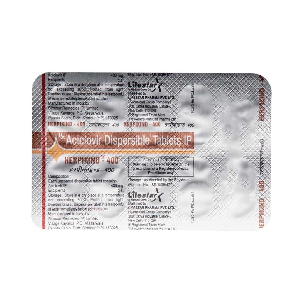 Herpikind 400 Tablet DT - Image 5