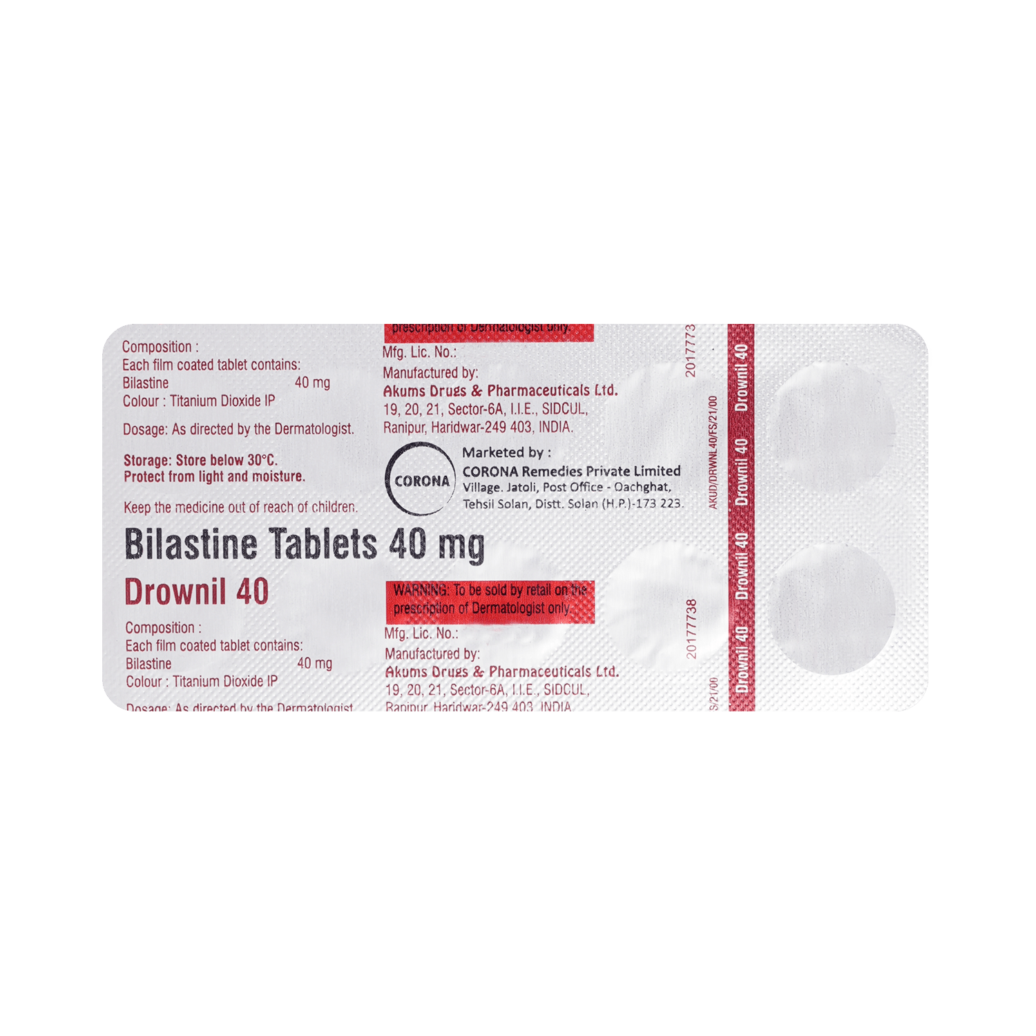 Drownil 40mg Tablet - Image 6