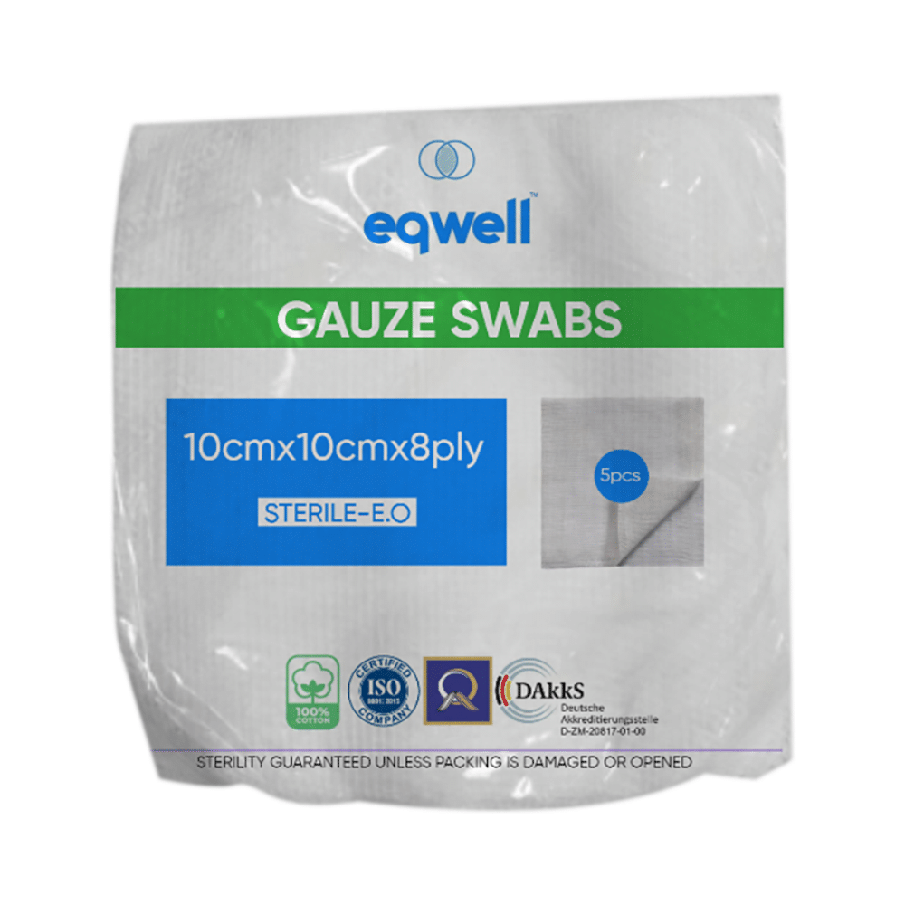 Eqwell Sterile Gauze Swabs 10cm x 10cm x 8ply