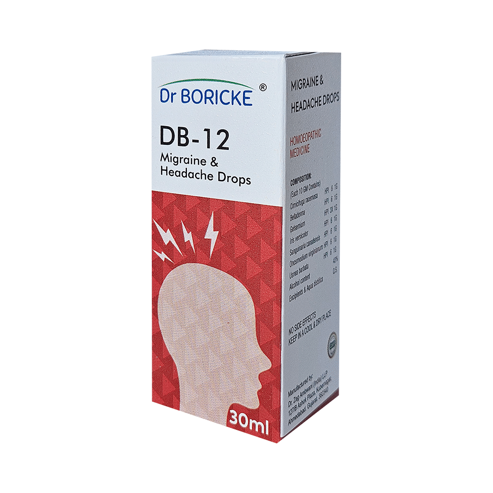 Dr Boricke DB 12 Migraine & Headache Drop - Image 1