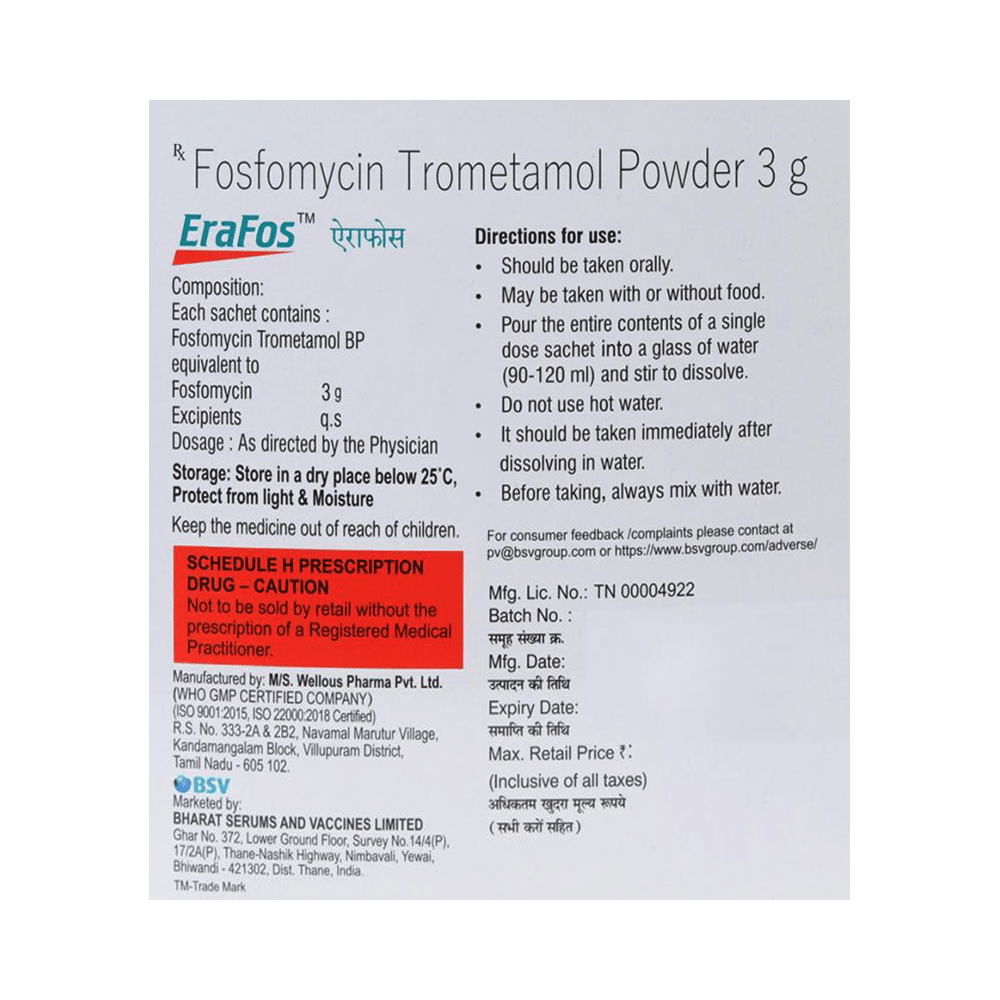 Erafos 3gm Granules - Image 3