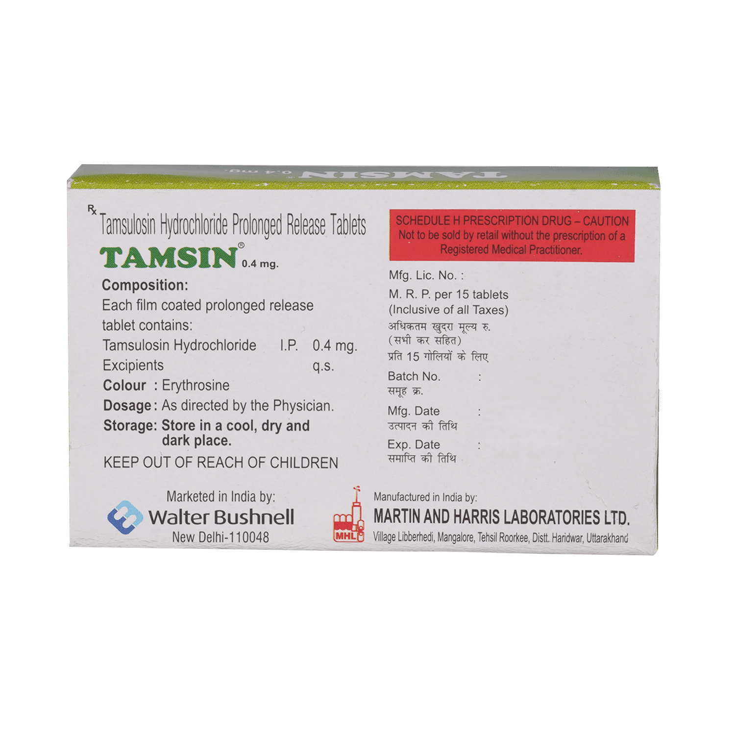 Tamsin 0.4mg Tablet PR - Image 3