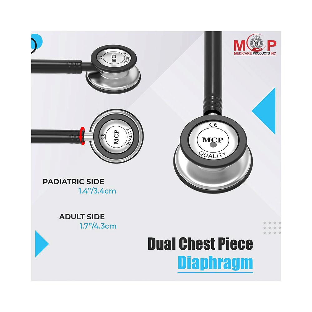 MCP Silver Dual Head Stethoscope - Image 5
