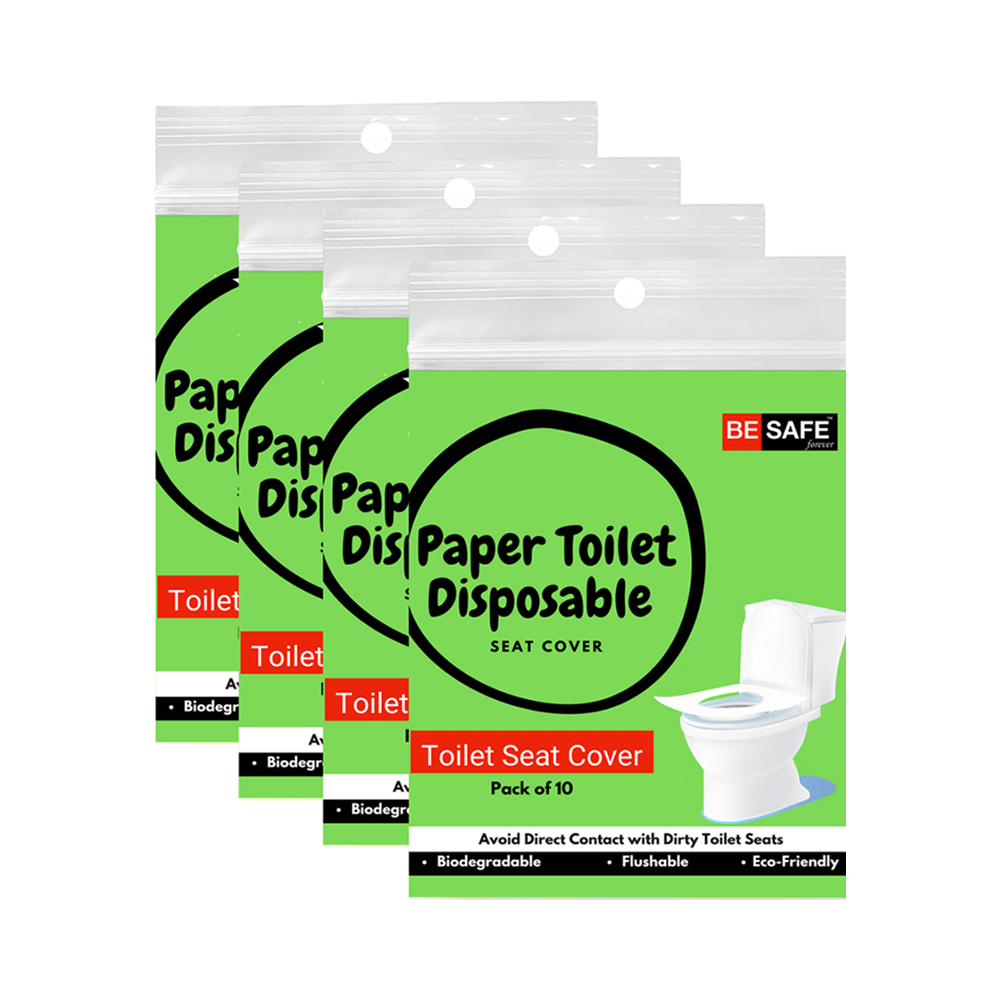 Be Safe Forever Disposable Paper Toilet Seat Cover (10 Each) Green - Image 1