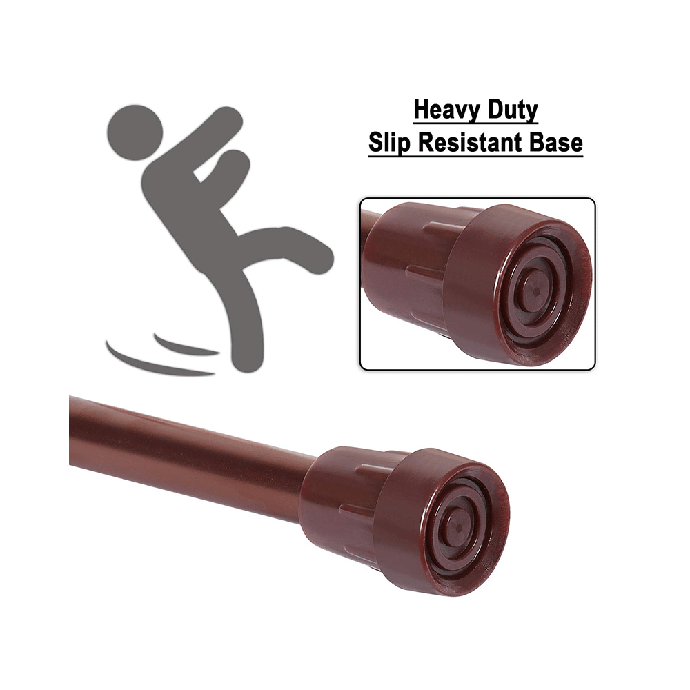MCP Jindal Height Adjustable Walking Stick Brown - Image 6