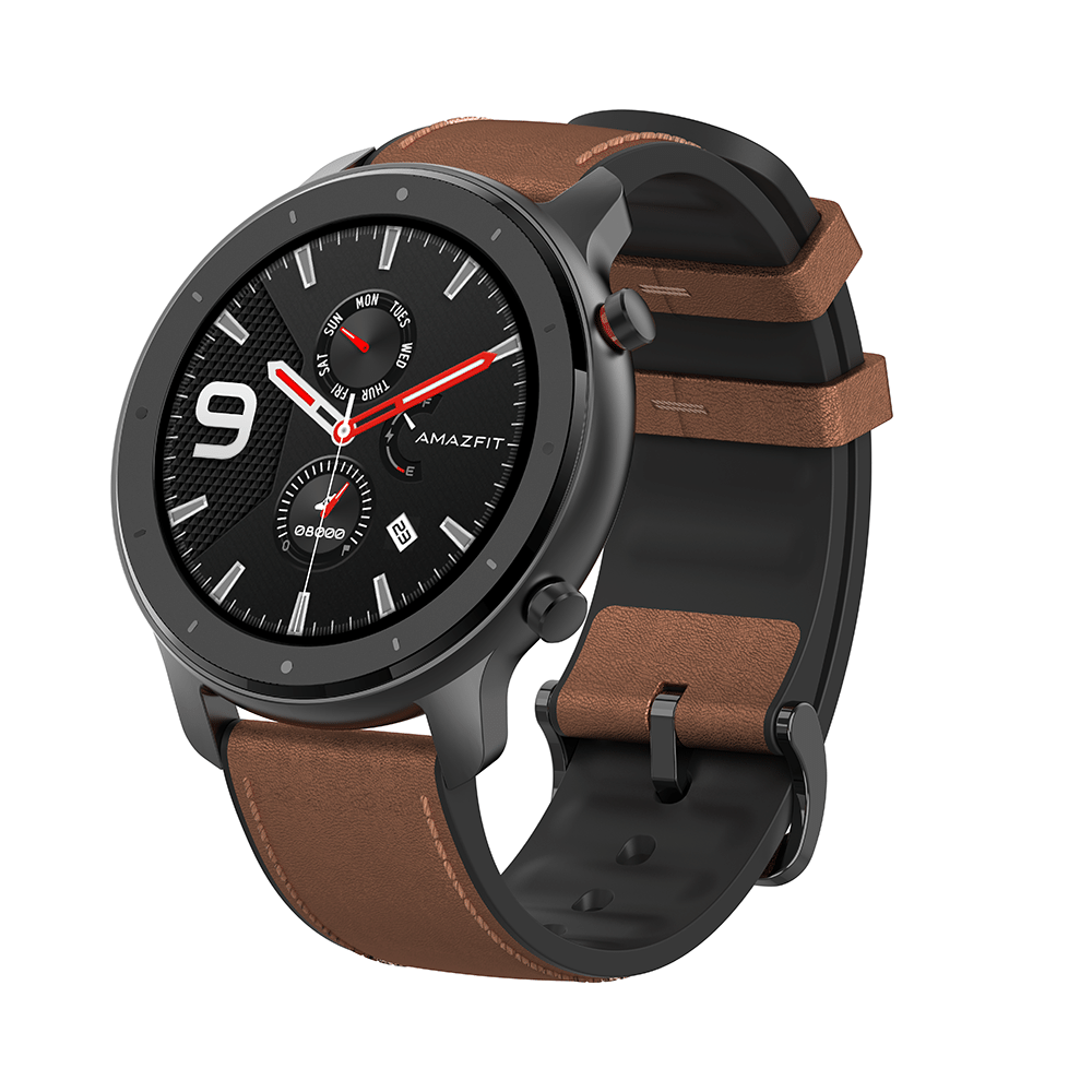 Amazfit Black Aluminium Alloy GTR 47mm Smart Watch - Image 1