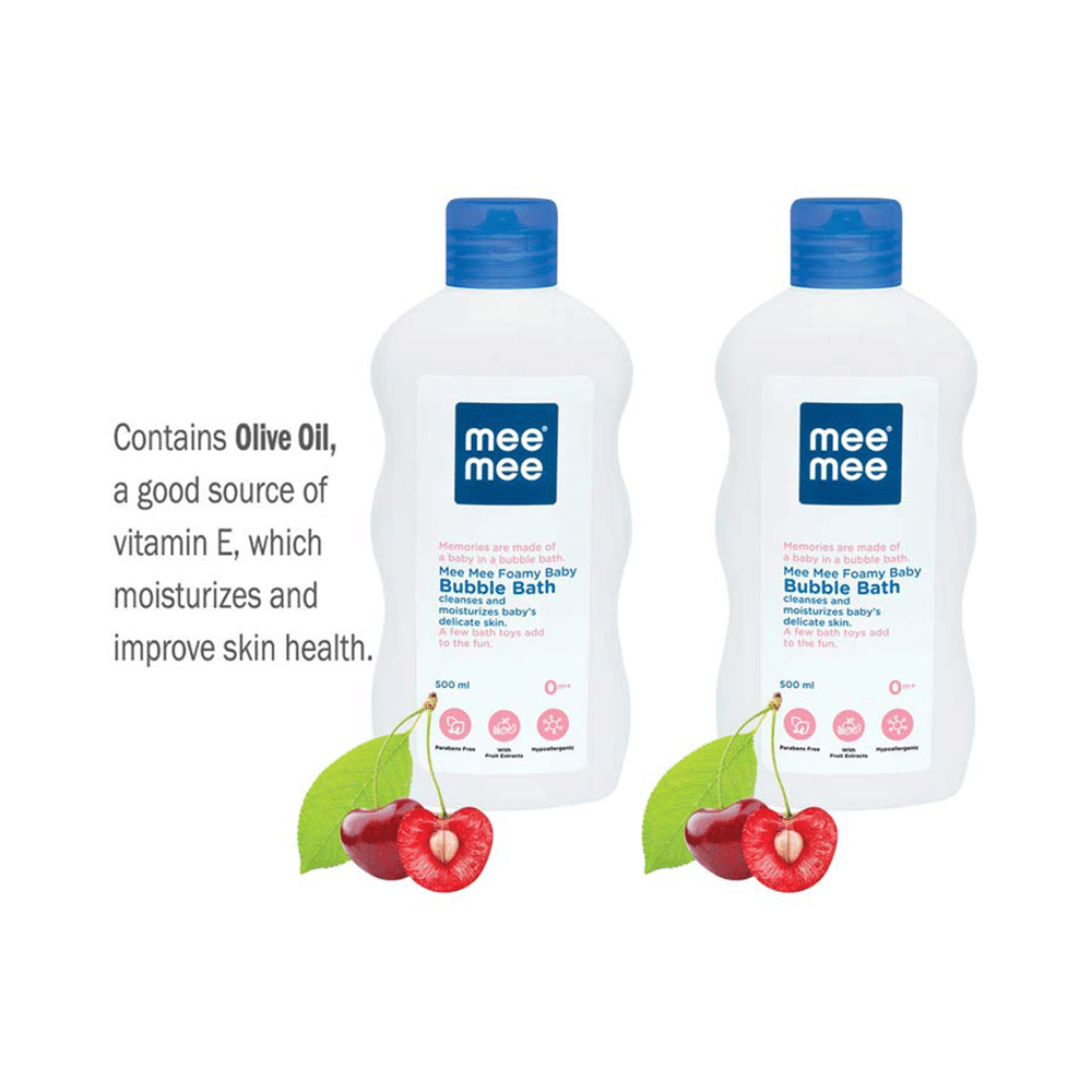Mee Mee Gentle Baby Bubble Bath with Fruit Extracts (500ml Each) - Image 2