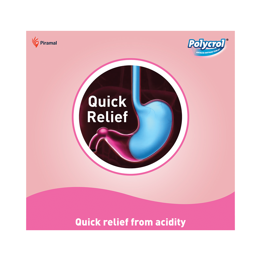 Polycrol Antacid Antigas Tablet (15 Each) Mint - Image 6