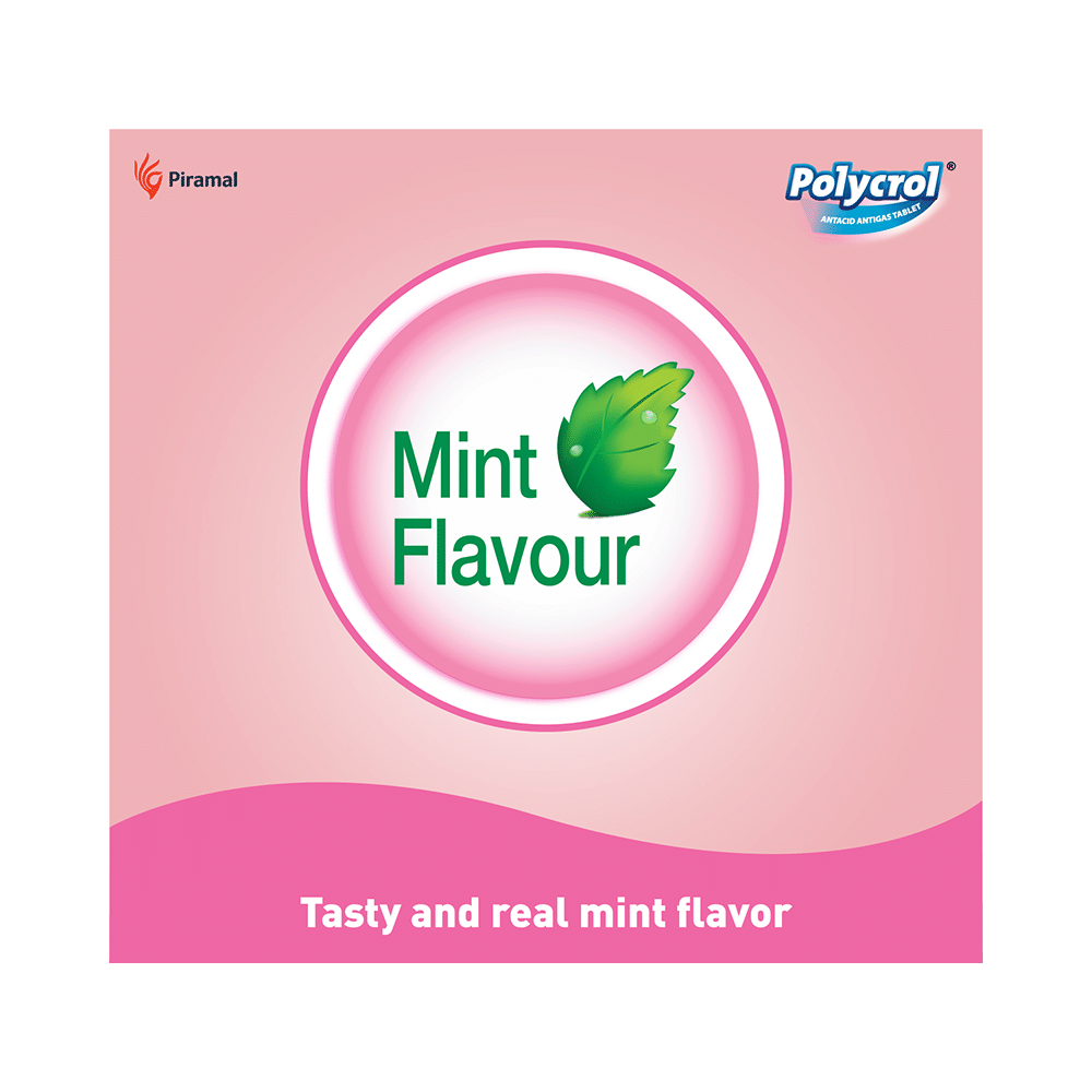 Polycrol Antacid Antigas Tablet (15 Each) Mint - Image 7