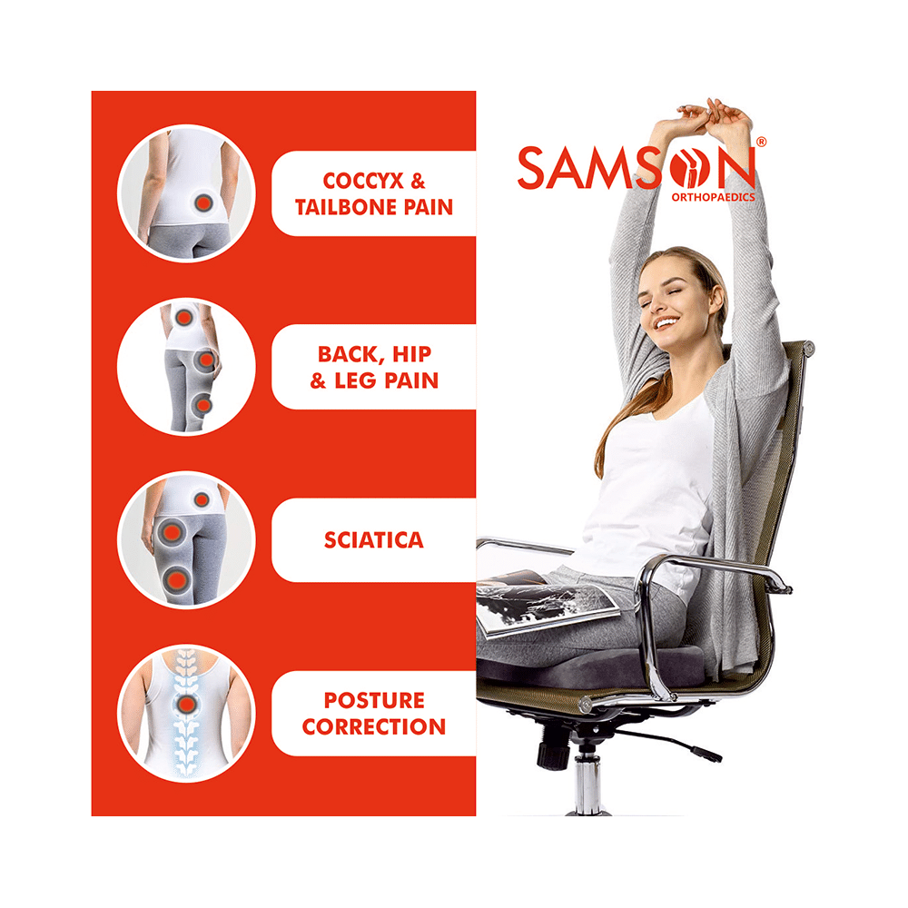 Samson LS0409 Tailbone Support (Coccyx Cushion) Universal Grey - Image 7