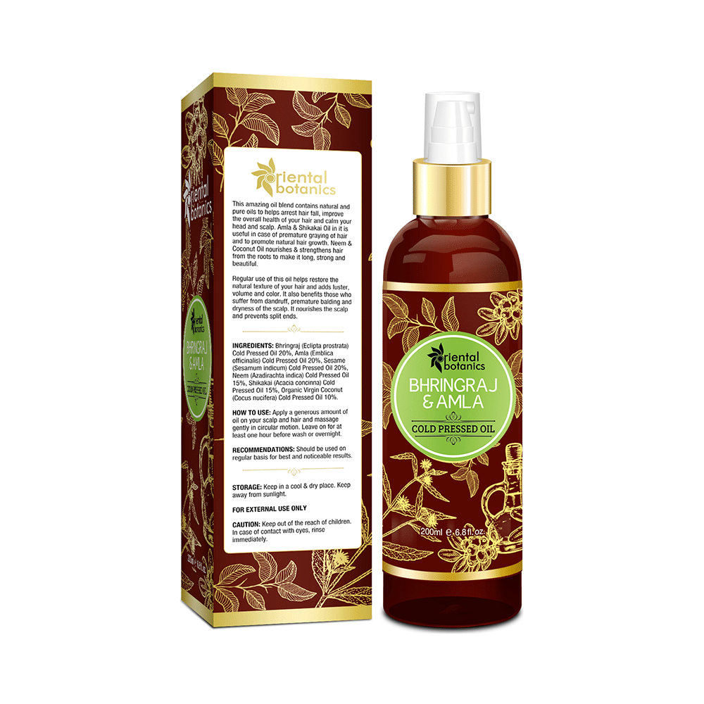 Oriental Botanics Bhringraj & Amla Cold Pressed Oil - Image 3