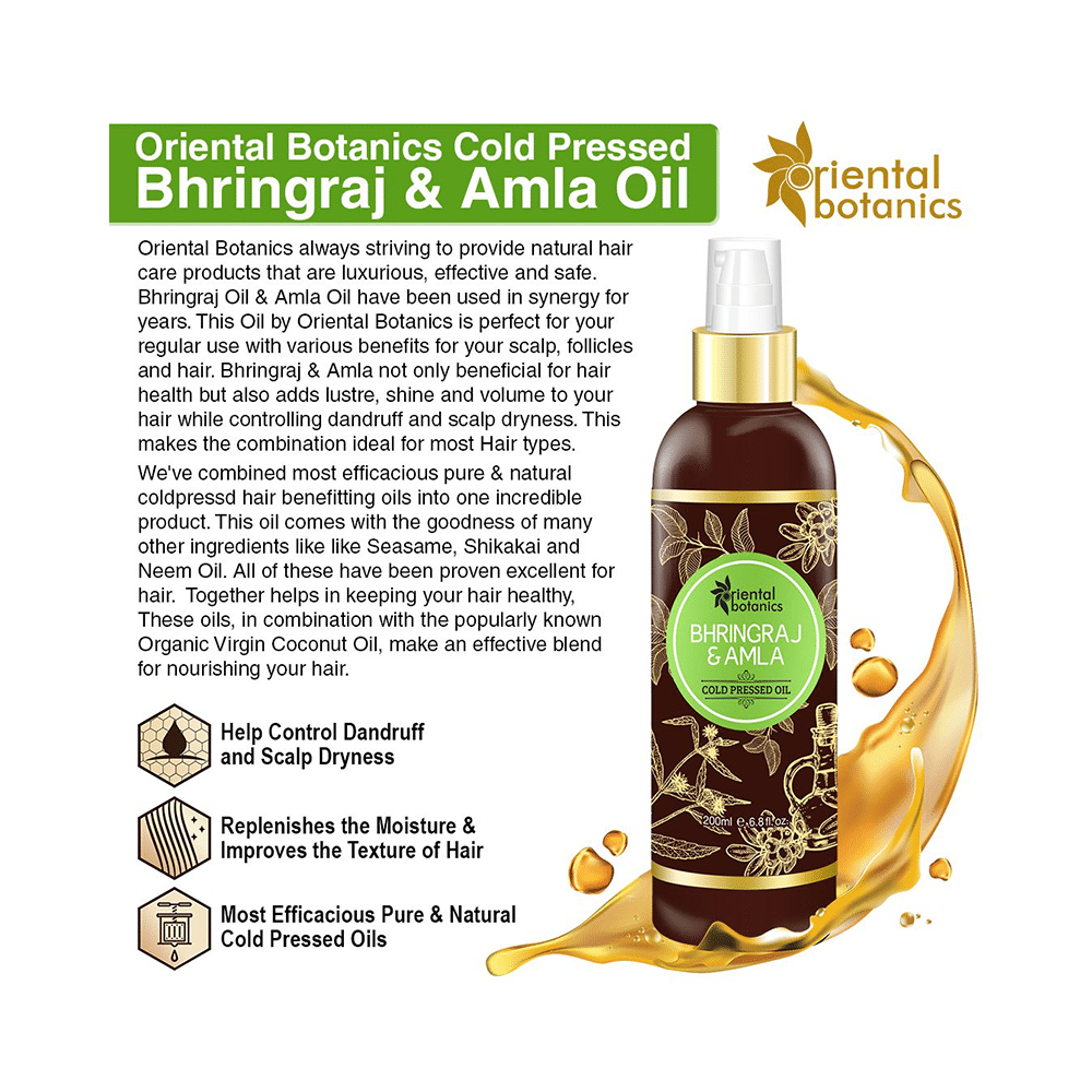 Oriental Botanics Bhringraj & Amla Cold Pressed Oil - Image 5