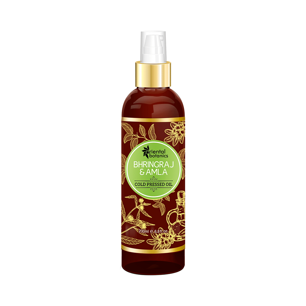 Oriental Botanics Bhringraj & Amla Cold Pressed Oil - Image 2