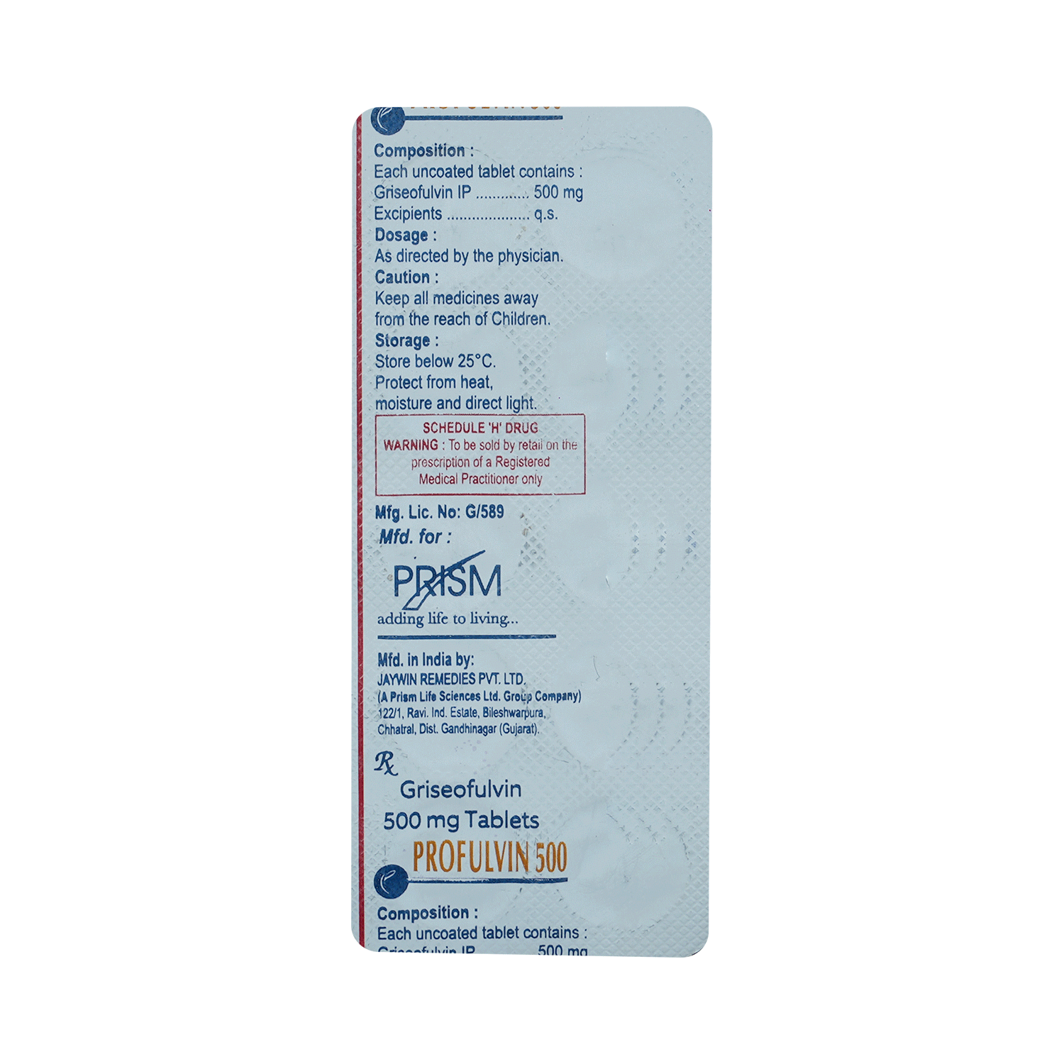 Profulvin 500 Tablet - Image 3