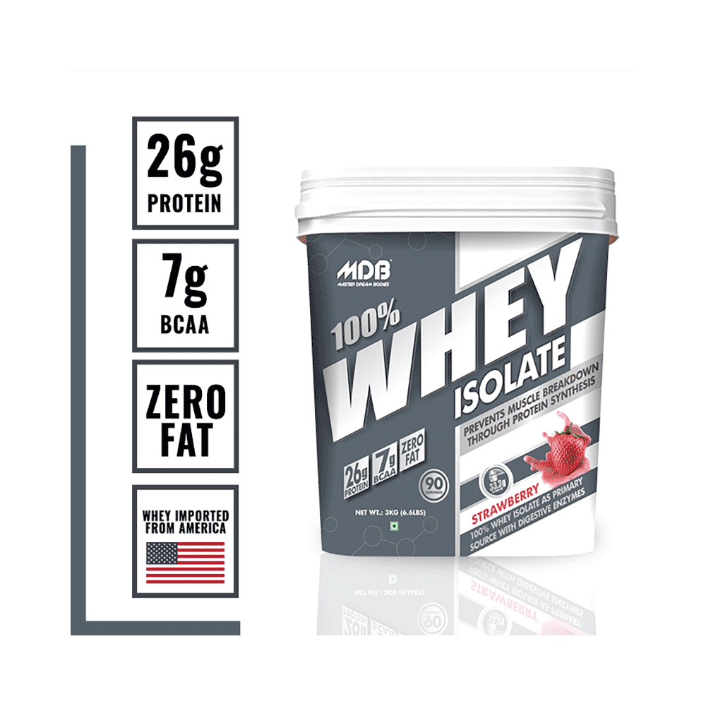 MDB Master Dream Bodies 100% Whey Isolate Strawberry - Image 4