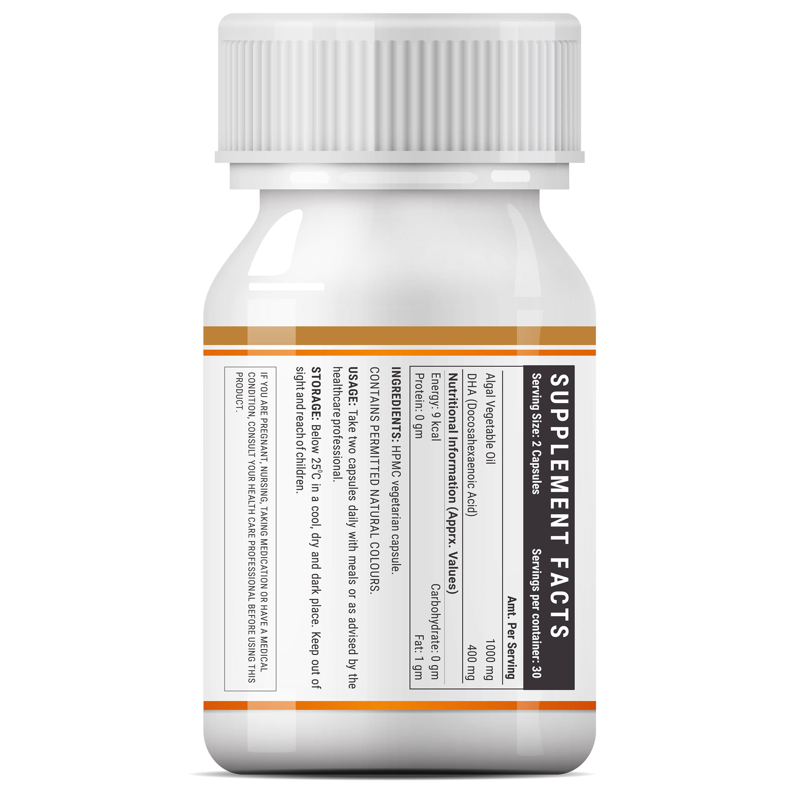 Inlife Algal DHA Vegetable Oil | Liquid Filled Veg Capsule for Heart & Brain Health - Image 9