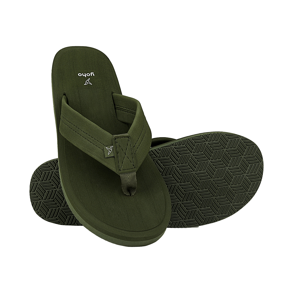 Yoho Lifestyle Doctor Ortho Soft Comfortable and Stylish Flip Flop Slippers for Men Olive Green 11 - Image 2