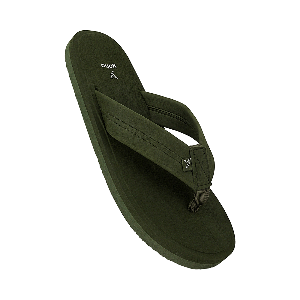 Yoho Lifestyle Doctor Ortho Soft Comfortable and Stylish Flip Flop Slippers for Men Olive Green 11 - Image 3