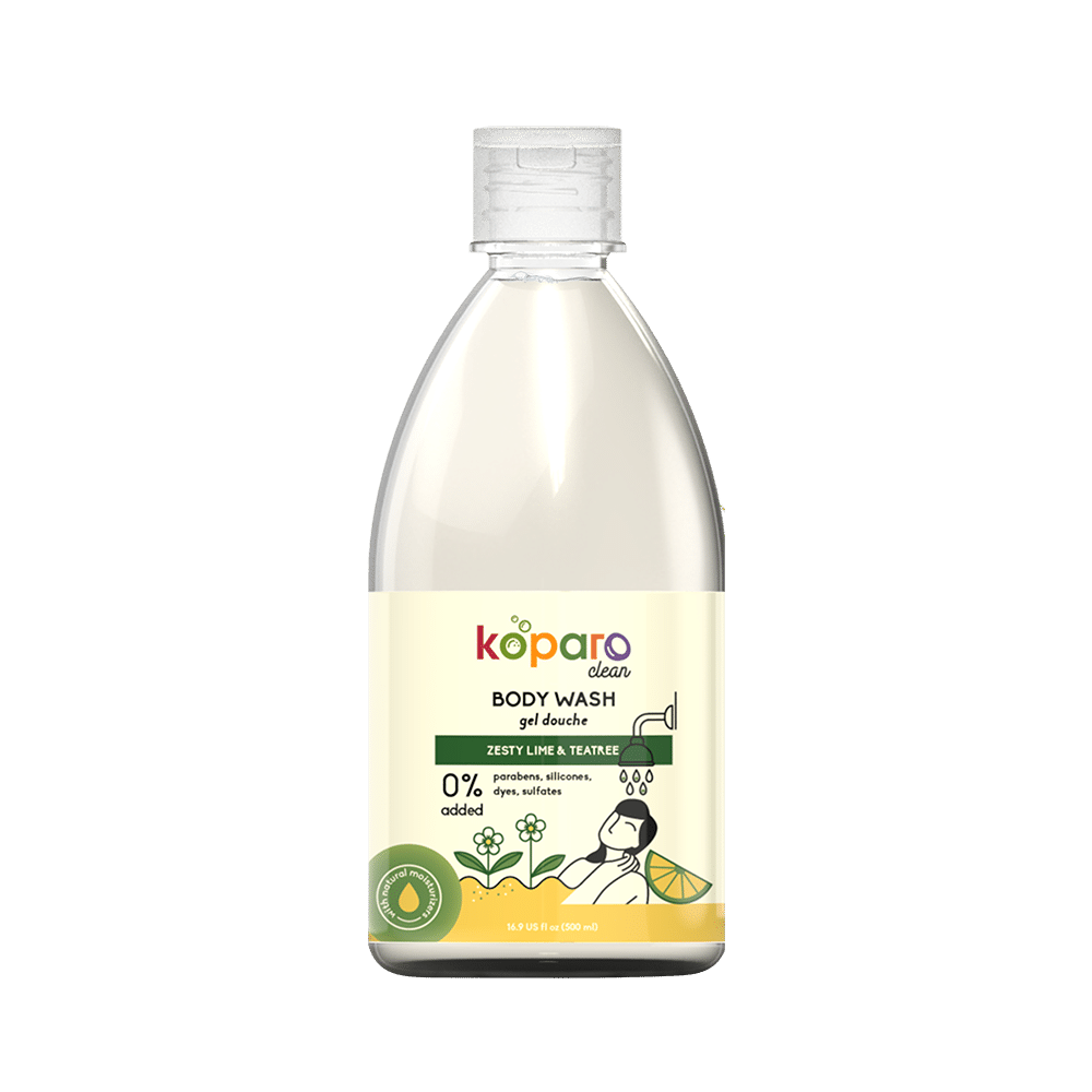 Koparo Zesty Lime & Teatree Body Wash (500ml Each) - Image 1