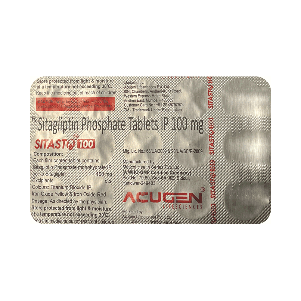 Sitasto 100 Tablet - Image 3