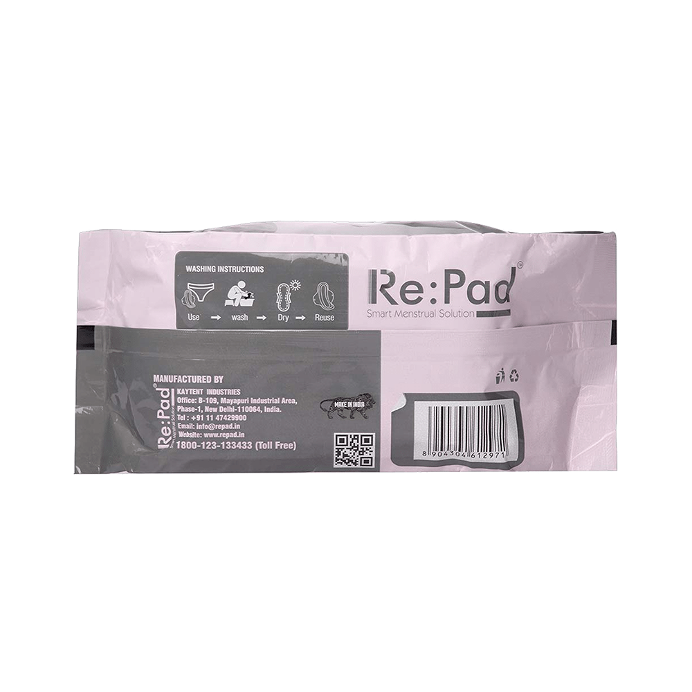 Re:Pad Reusable Sanitary Pad 3 Maxi & 1 Super Maxi 3 Pink & 1 Blue - Image 2