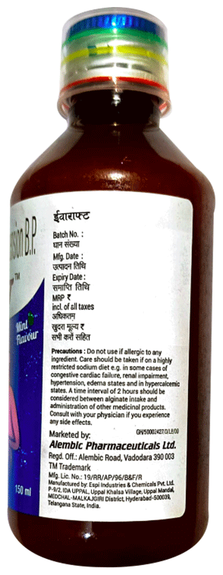 Evaraft Oral Suspension Sugar Free Mint - Image 3