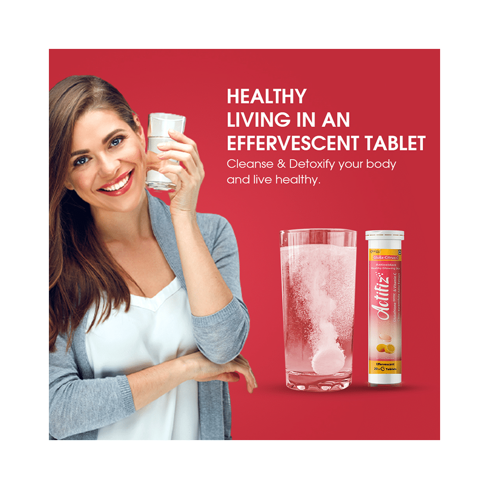 Origins Nutra Gluta-Citrus-C Actfiz Glutathione Opitac+ & Vitamin C Citrus Aurantifolia Juice Extract Effervescent Tablet Lemon - Image 6