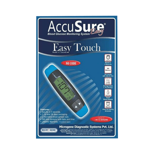 Dr. Gene Accusure Easy Touch Blood Glucose Monitoring System with 25 Strips