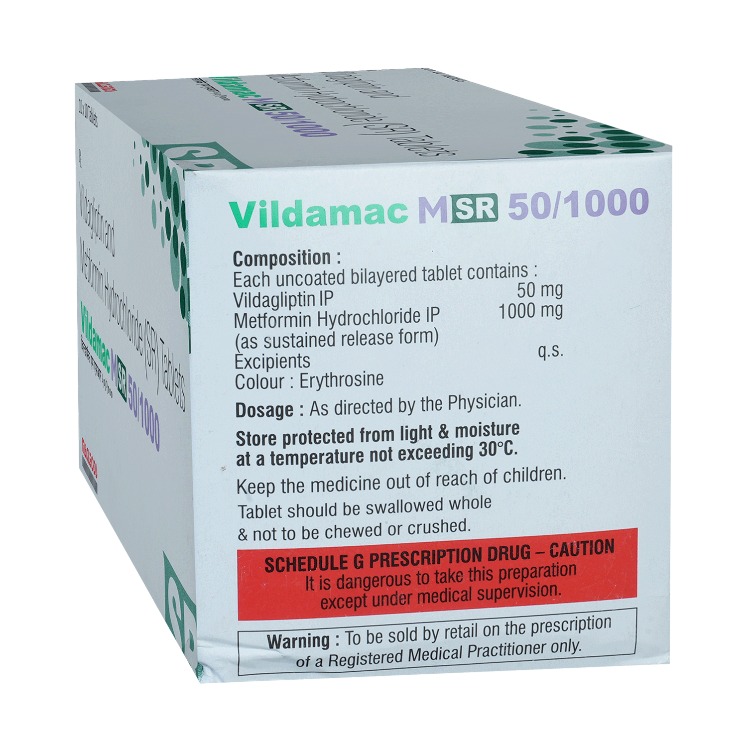 Vildamac M SR 50/1000 Tablet - Image 3