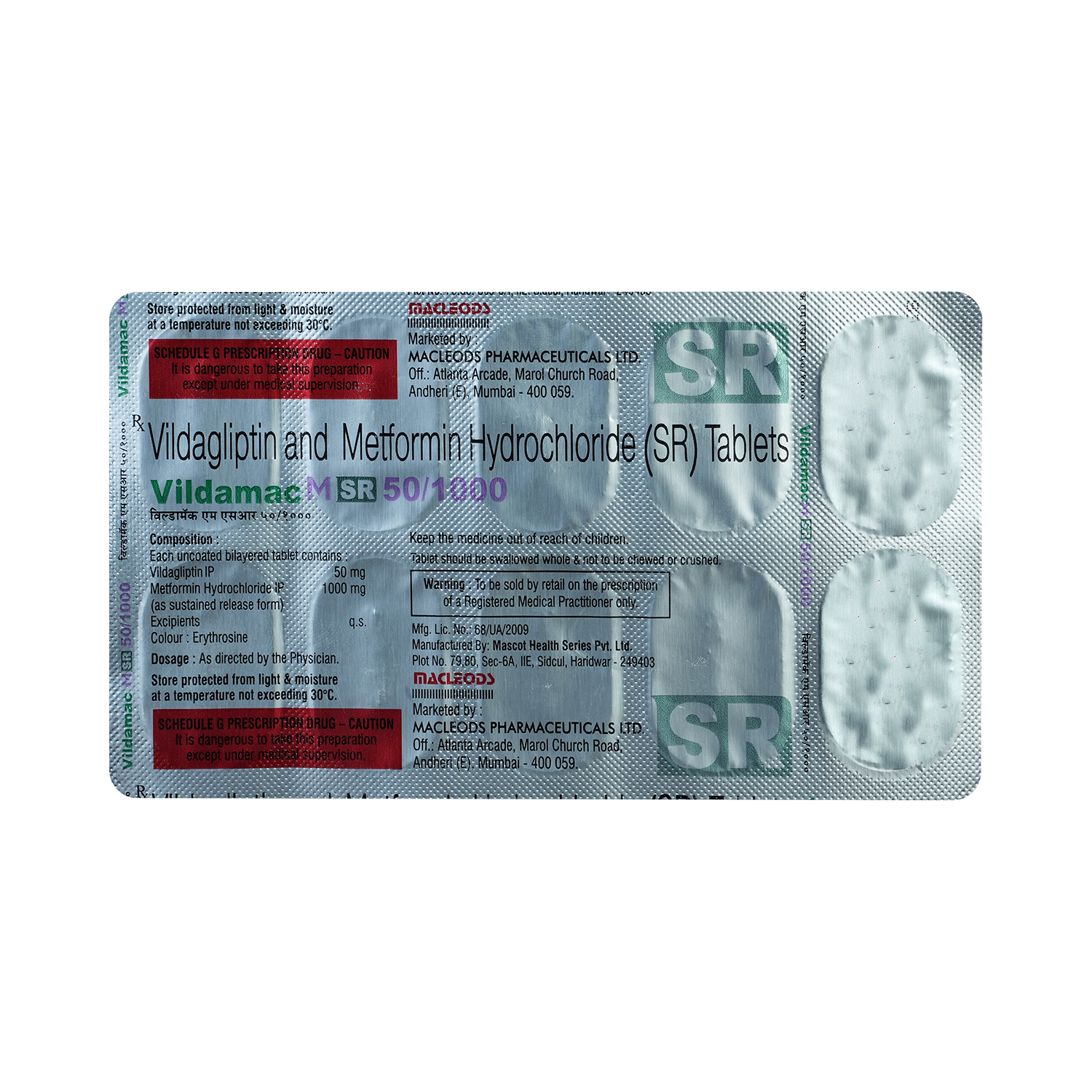 Vildamac M SR 50/1000 Tablet - Image 5