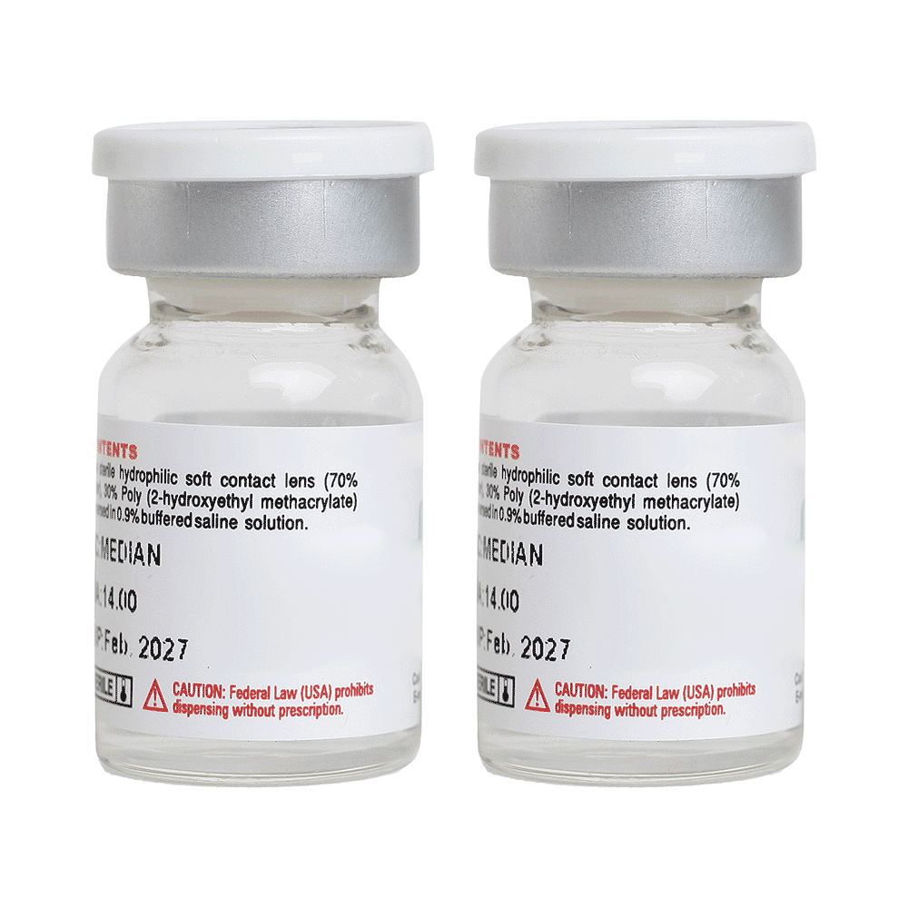 Purecon O2X Asfeer Extended Wear Yearly Disposable Contact Lens Optical Power -0.5 Clear - Image 2