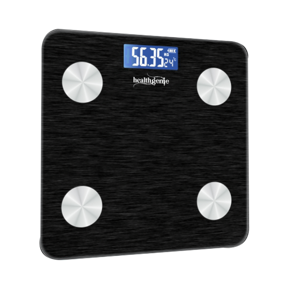 Healthgenie Smart Bluetooth Weight Machine with Fitness Mobile App Coal Black - Image 1