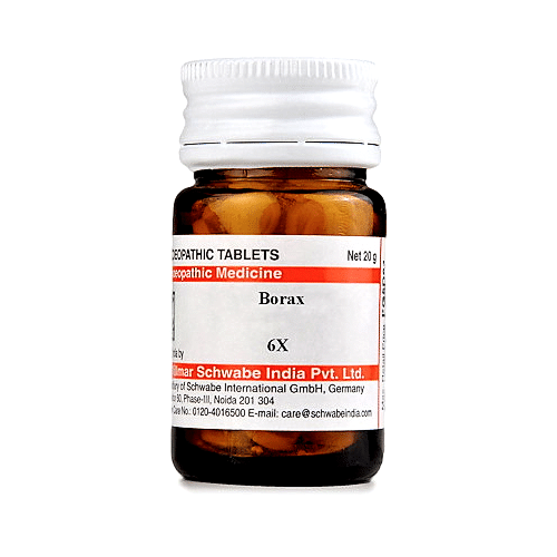 Dr Willmar Schwabe India Borax Trituration Tablet 6X - Image 1