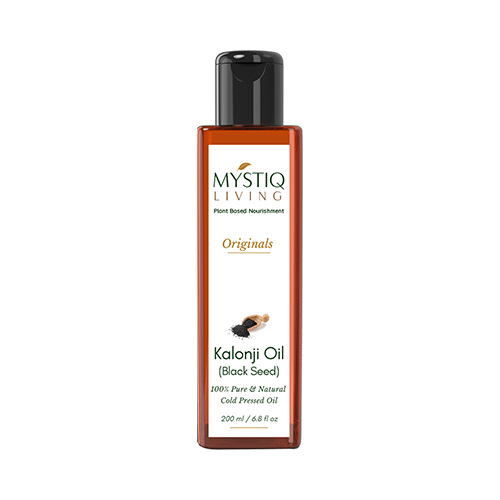 Mystiq Living Kalonji Oil Black Seed for Skin, Face and Hair | Cold Pressed, 100% Pure and Natural - Image 1