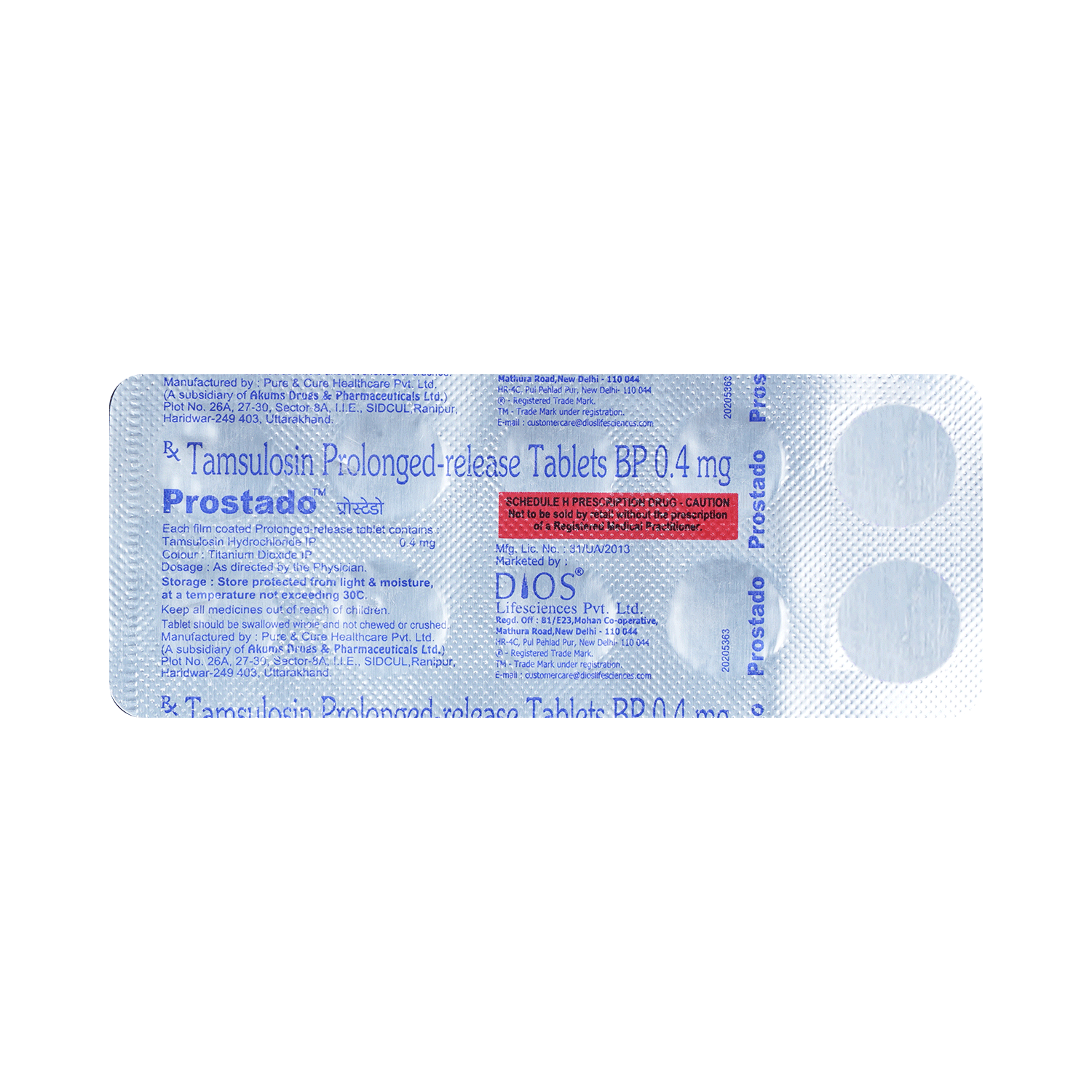 Prostado 0.4mg Tablet PR - Image 3