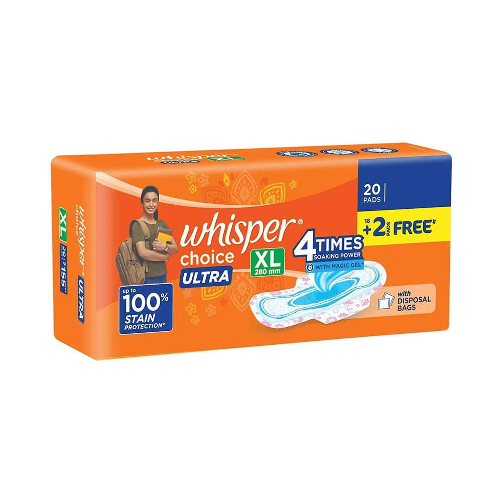 Whisper Choice Ultra Sanitary Pads XL - Image 3
