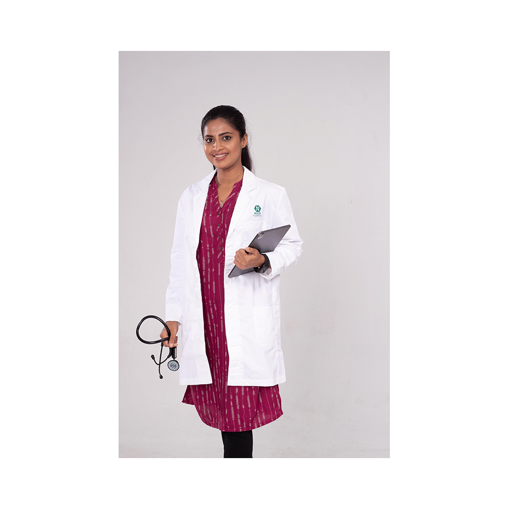 HealtHive Women Lab Coat for Doctors XL White - Image 3