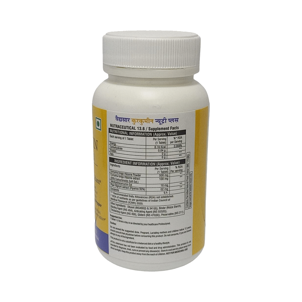 Vaidyasaar Curcumin Nutriplus Tablet - Image 2