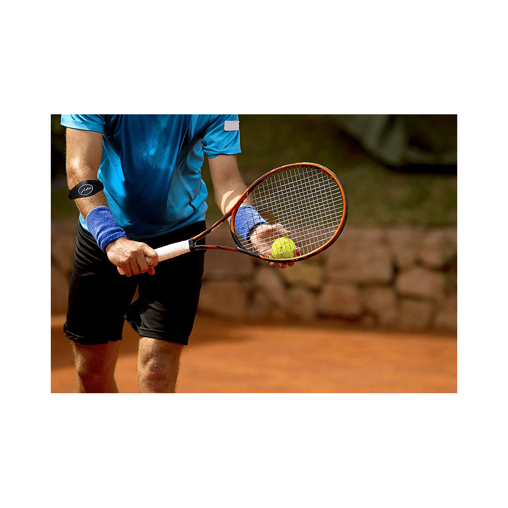 Dr. Arthritis Tennis & Golfer's Elbow Solution Support Strap Brace with Doctor Written Handbook Black - Image 4