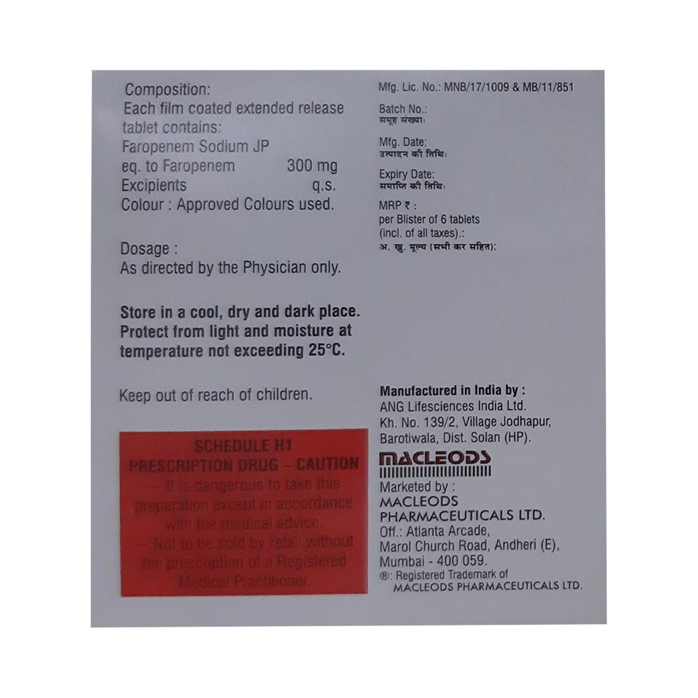 Orpenem 300mg Tablet ER - Image 2