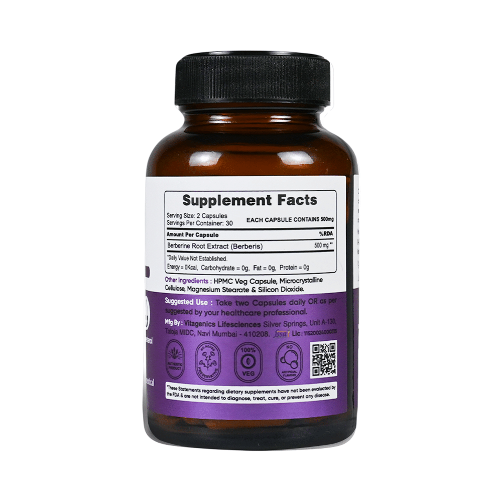 StemRx Berberine Multivitamin, Cholesterol Lowering Supplement | Capsule - Image 2
