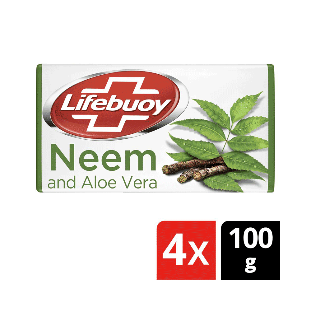 Lifebuoy Neem & Aloe Vera Soap (100gm Each) - Image 3