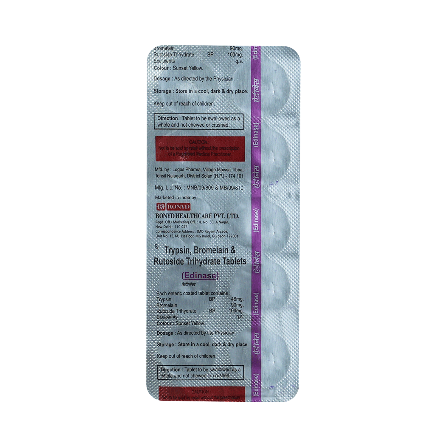 Edinase  Tablet - Image 5