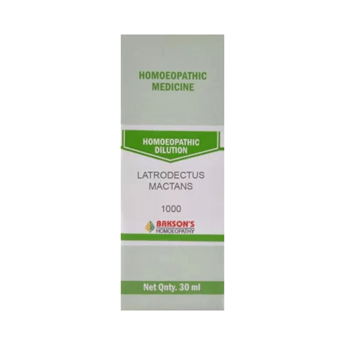 Bakson's Homeopathy Latrodectus Mactans Dilution 1000 CH - Image 1